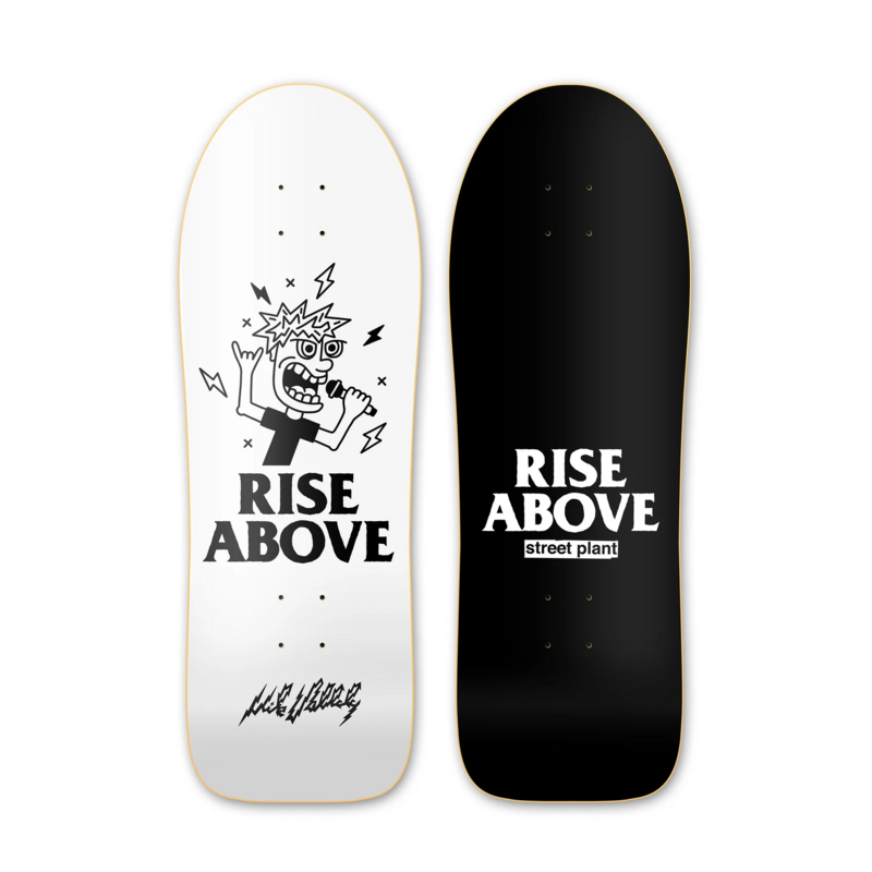Signed - Street Plant Mike Vallely Signature Rise Above 10" Skateboard Deck