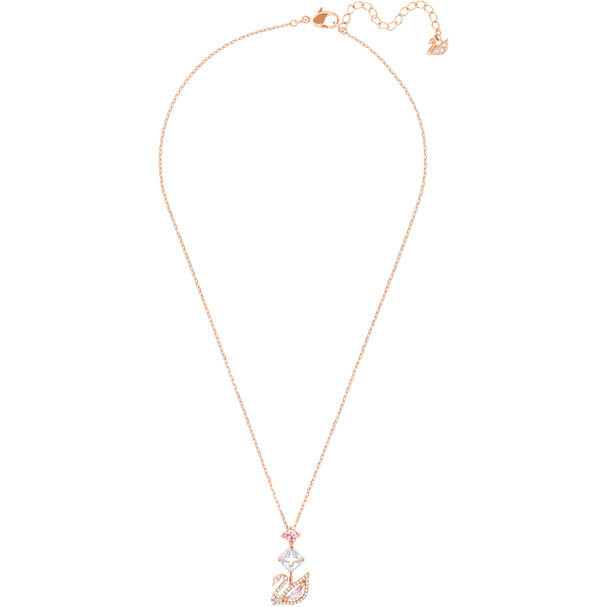 Swarovski - Dazzling Swan Necklace Rosegoldtone