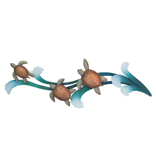 Sea Turtle Splendor Metal Wall Art
