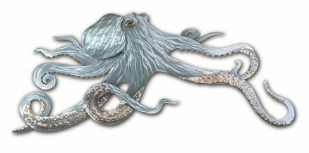 Large Octopus Metal Wall Art
