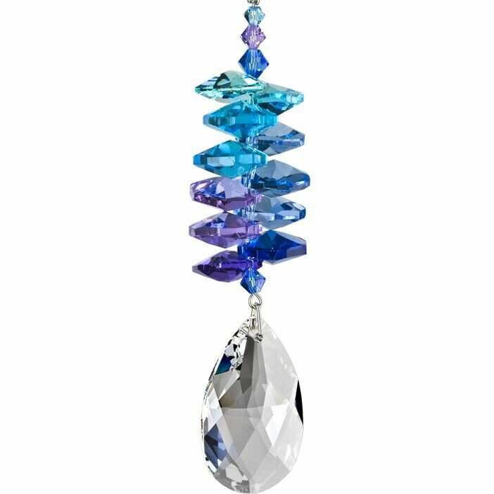 Crystal Moonlight Cascade Almond Suncatcher