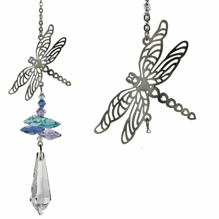 Crystal Fantasy Suncatcher Dragonfly