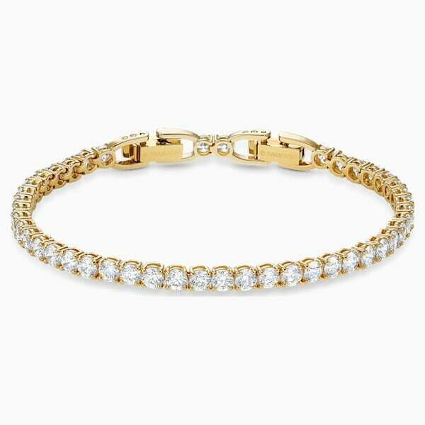 Swarovski - Tennis Deluxe Bracelet, Goldtone