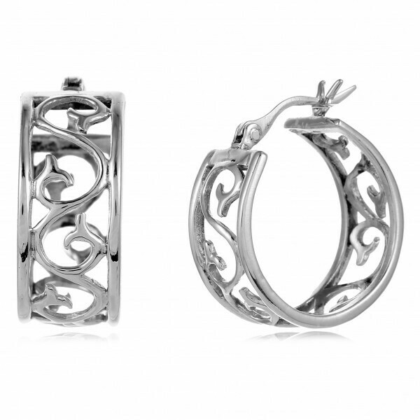 Southern Gates - Scroll Hoop Earrings