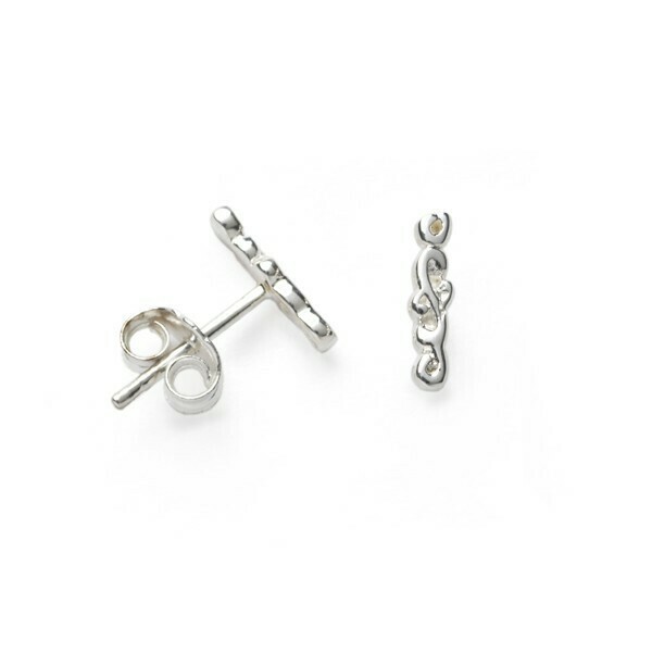 Southern Gates - Filigree Vertical Bar Stud Earrings