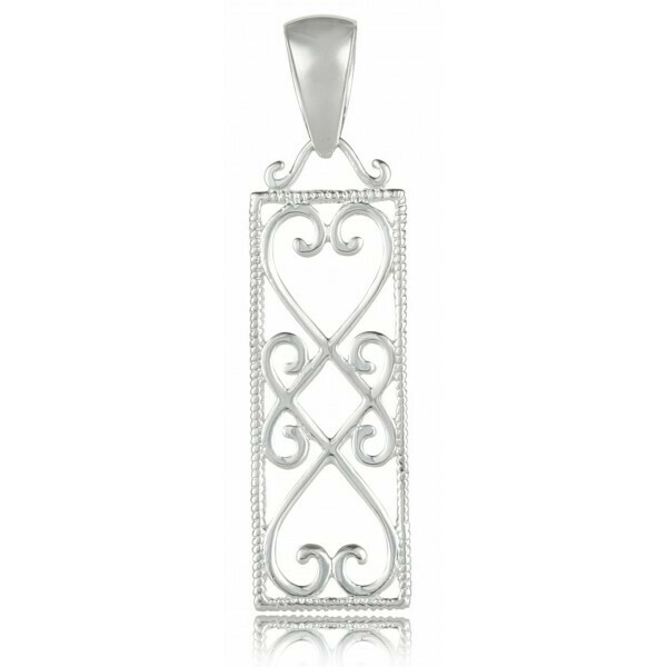 Southern Gates - Rectangular Heart Pendant