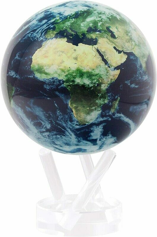 Mova Globes - 4.5" Earth With Clouds With Acrylic Base