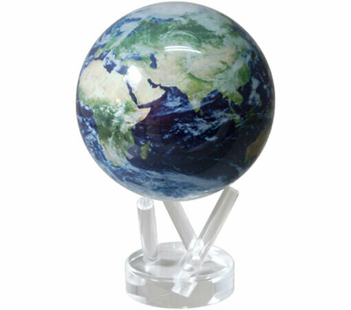 Mova Globes - 6" Earth With Clouds With Acrylic Base