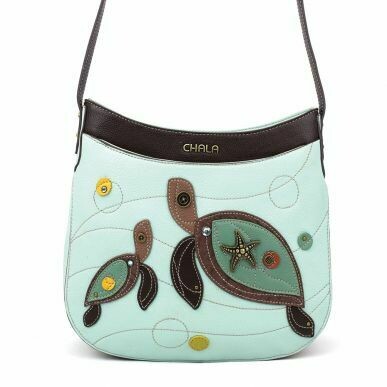 Chala Handbag - Crescent Crossbody Sea Turtle