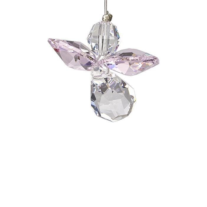 Crystal Guardian Angel Suncatcher- Rose October