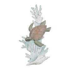 Turtle Reef Facing Left Wood Wall Art