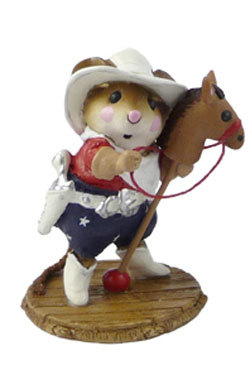 Wee Forest Folk - Giddy-Up! red/white/blue