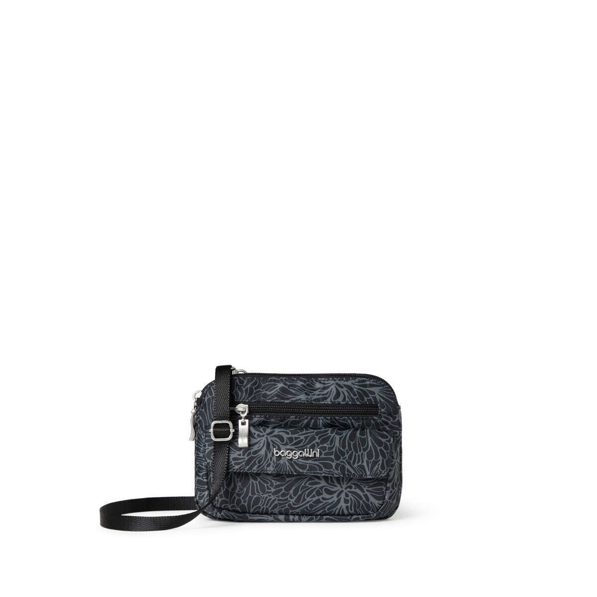 Baggallini- Mini Modern Everywhere Handbag-Midnight Blossom