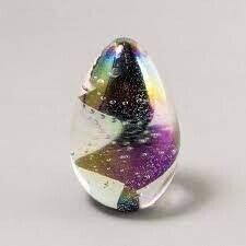 Paperweight - 2.5" Dichroic Egg Reflection