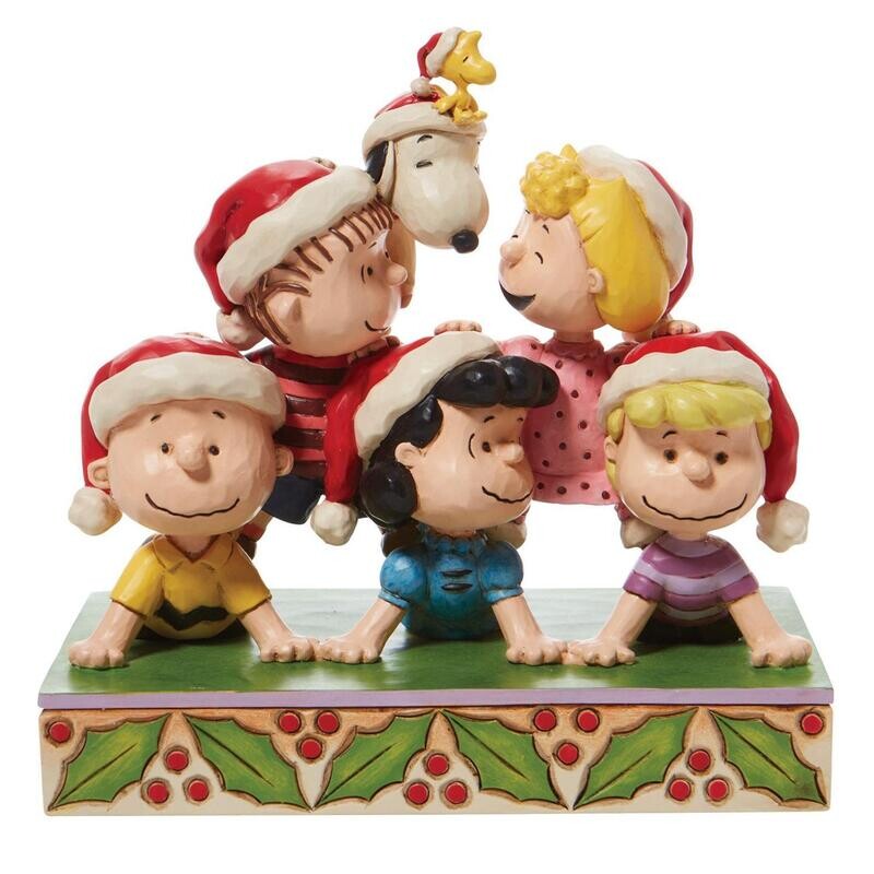 Jim Shore- Peanuts Holiday Pryamid
