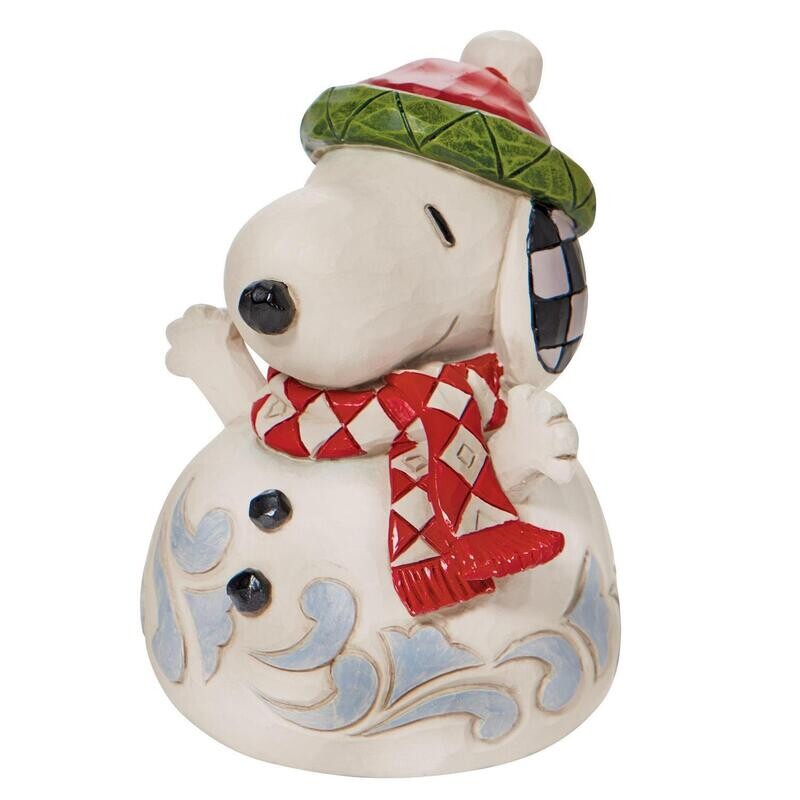 Jim Shore - Peanuts Snoopy Snowman Mini