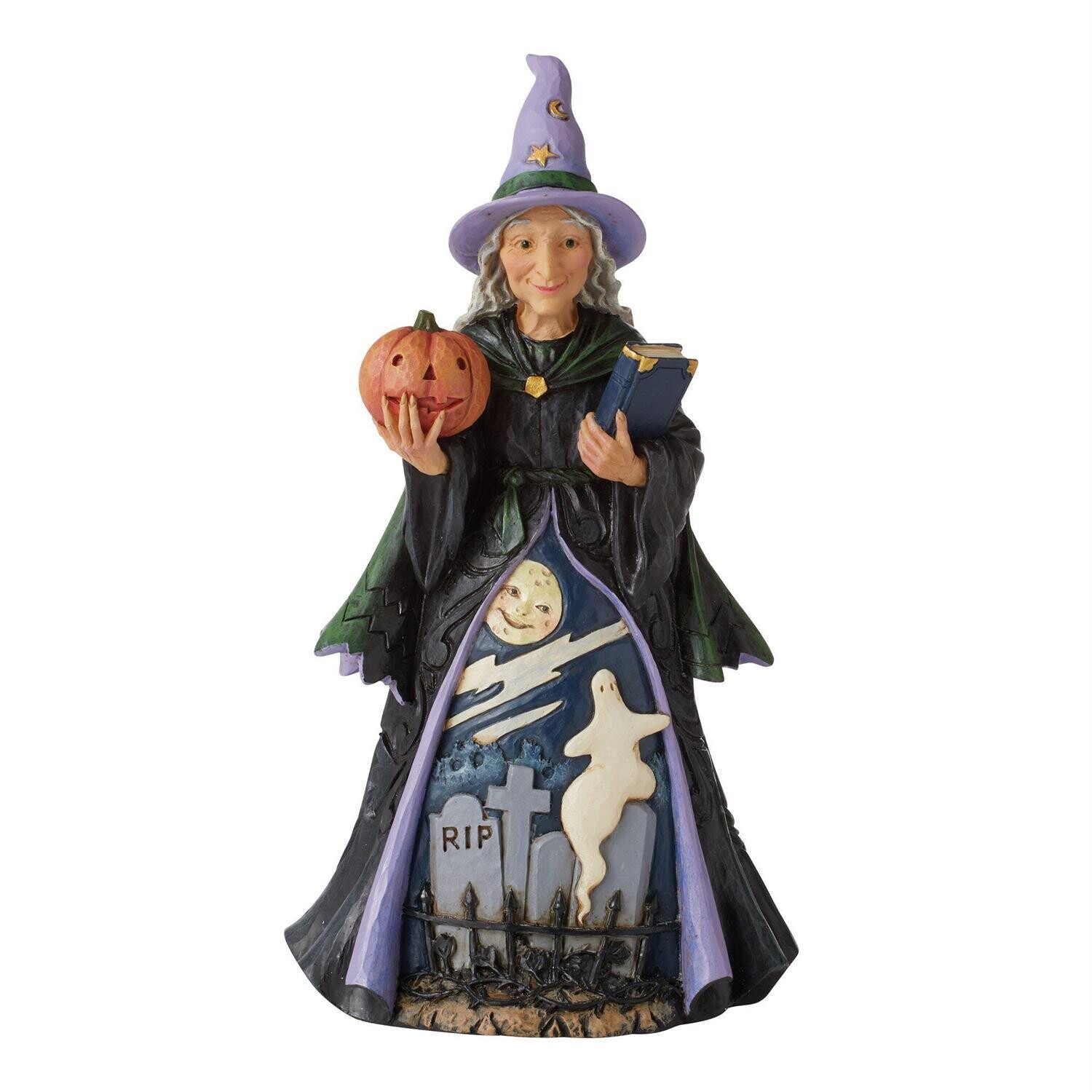 Jim Shore - Witch with Pumpkin Scene