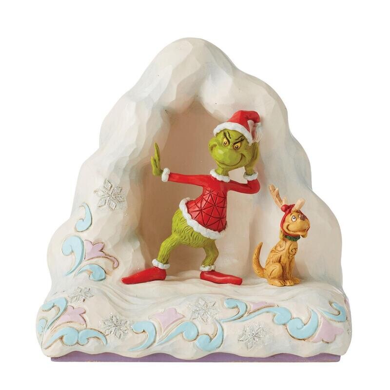 Jim Shore - The Grinch and Max on Snow