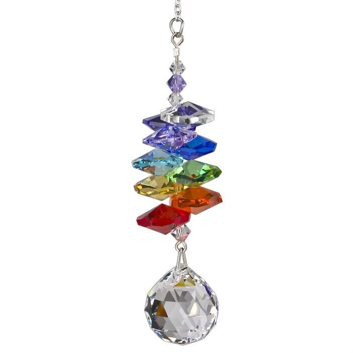 Crystal Rainbow Cascade Suncatcher Ball