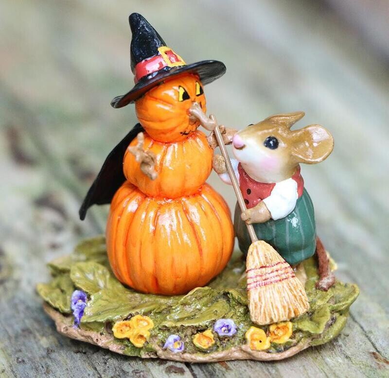 Wee Forest Folk - Pumpkin Snowman Orange