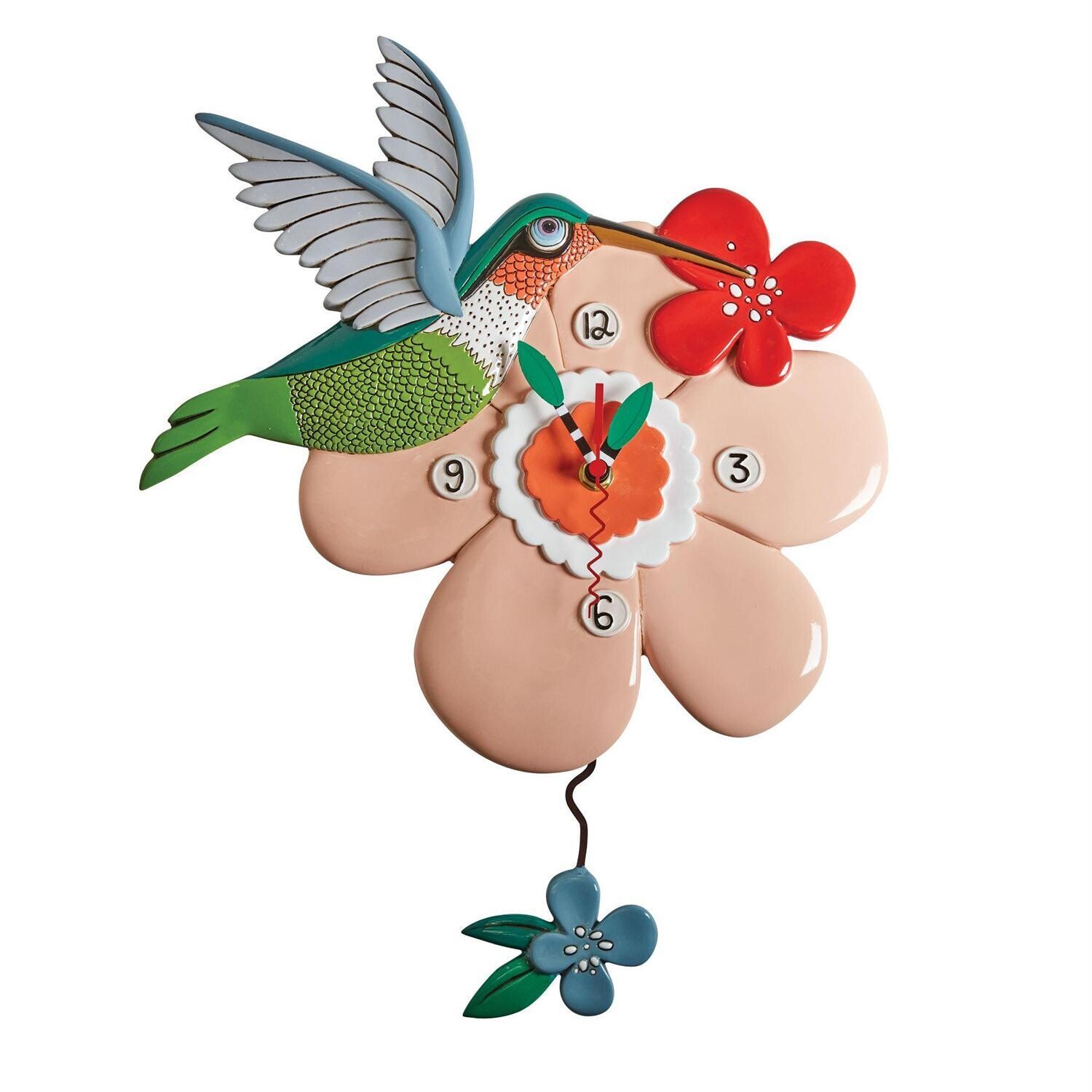 Pretty Bird Hummingbird Clock