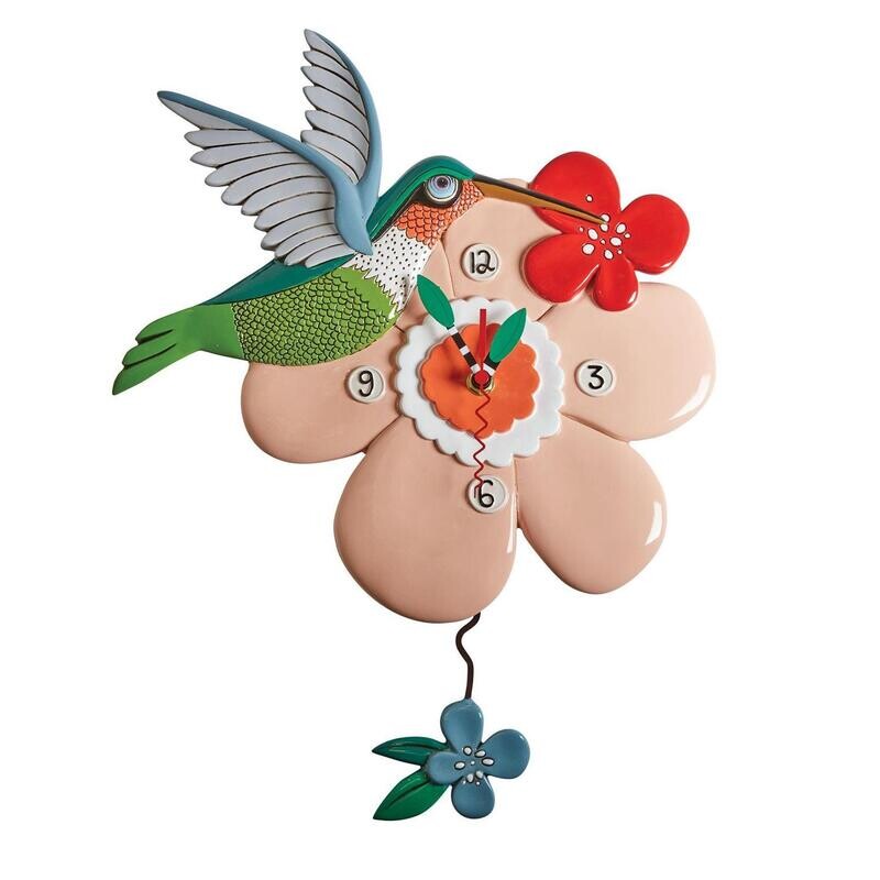 Pretty Bird Hummingbird Clock
