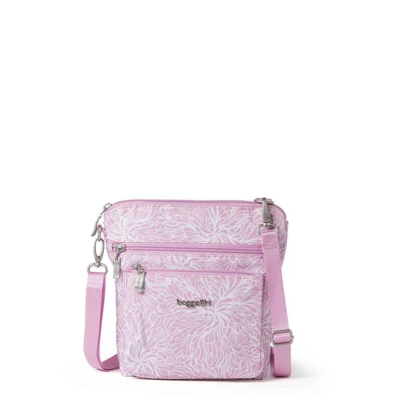 Baggallini - Modern Pocket Crossbody Handbag-Pink Blossom