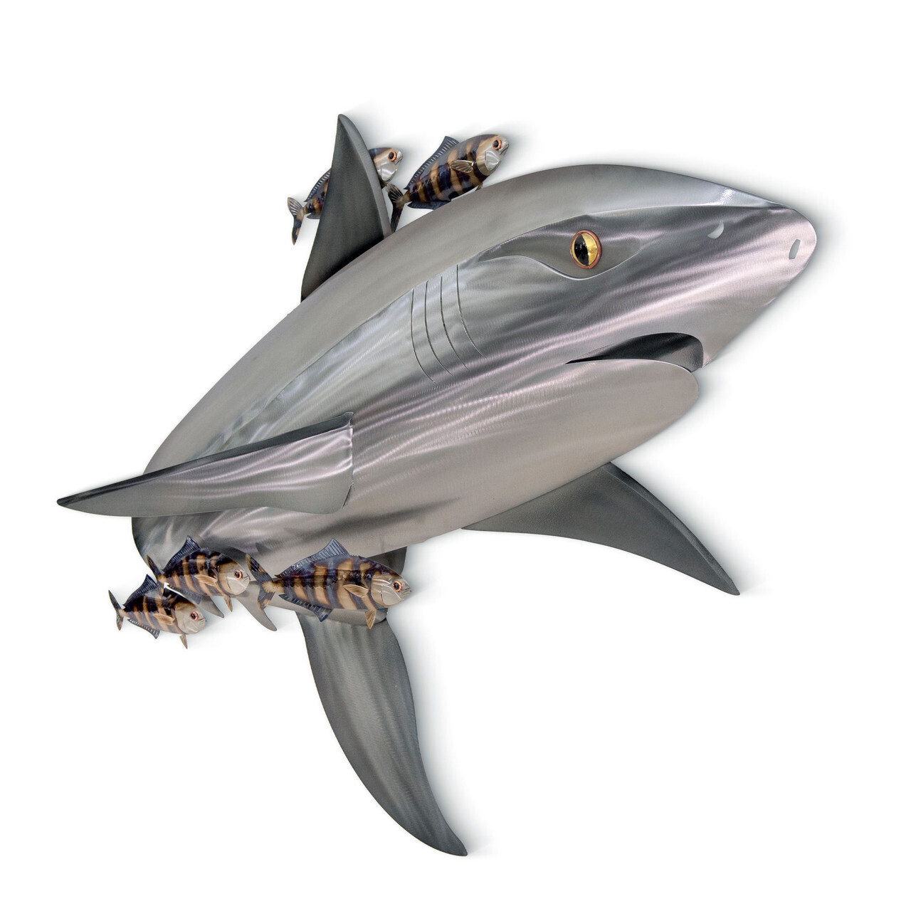 Reef Shark w/Friends Metal Wall Art