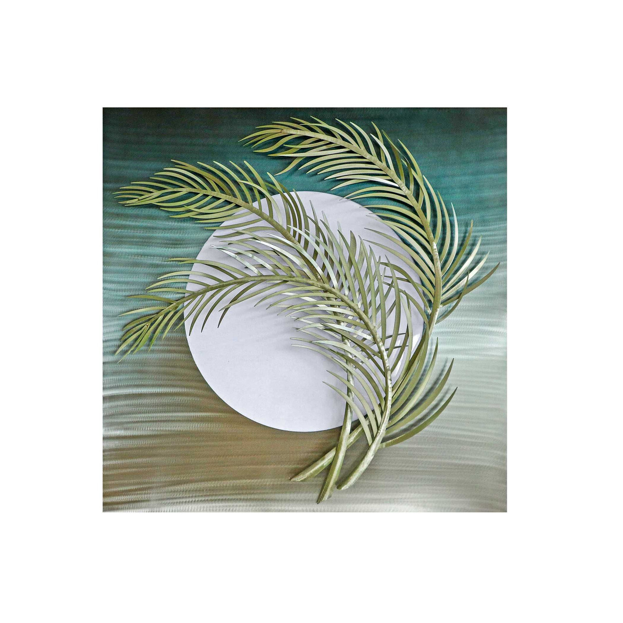 Moonlit Palms Metal Wall Art
