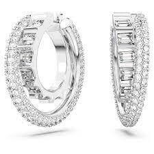 Swarovski - Rota Silvertone Earrings