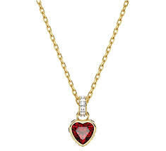 Swarovski - Stila Heart Necklace Goldtone