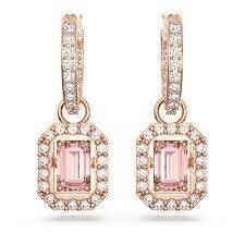 Swarovski - Millenia Drop Rose Goldtone Earrings