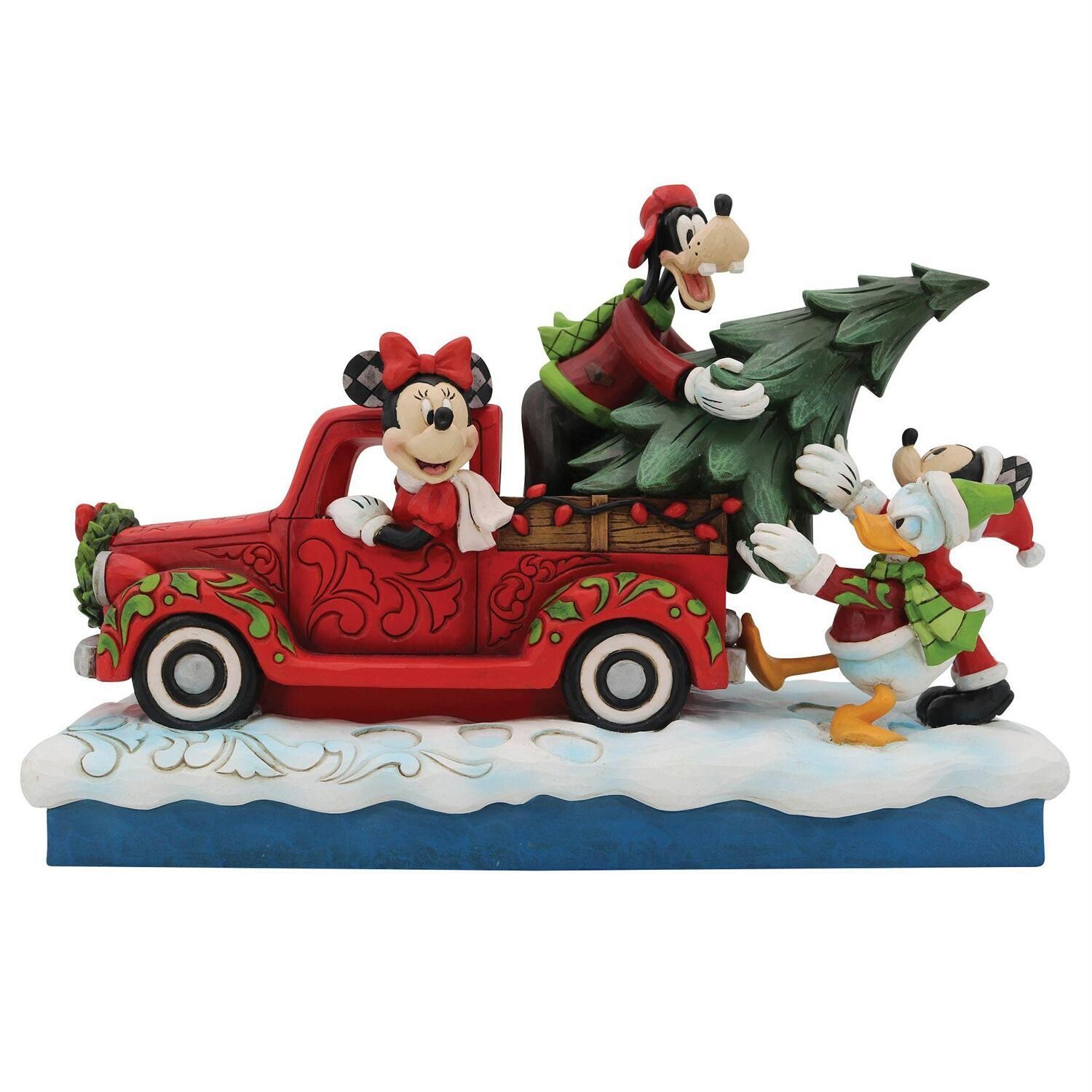 Disney -Jim Shore- Red Truck With Mickey and Friends