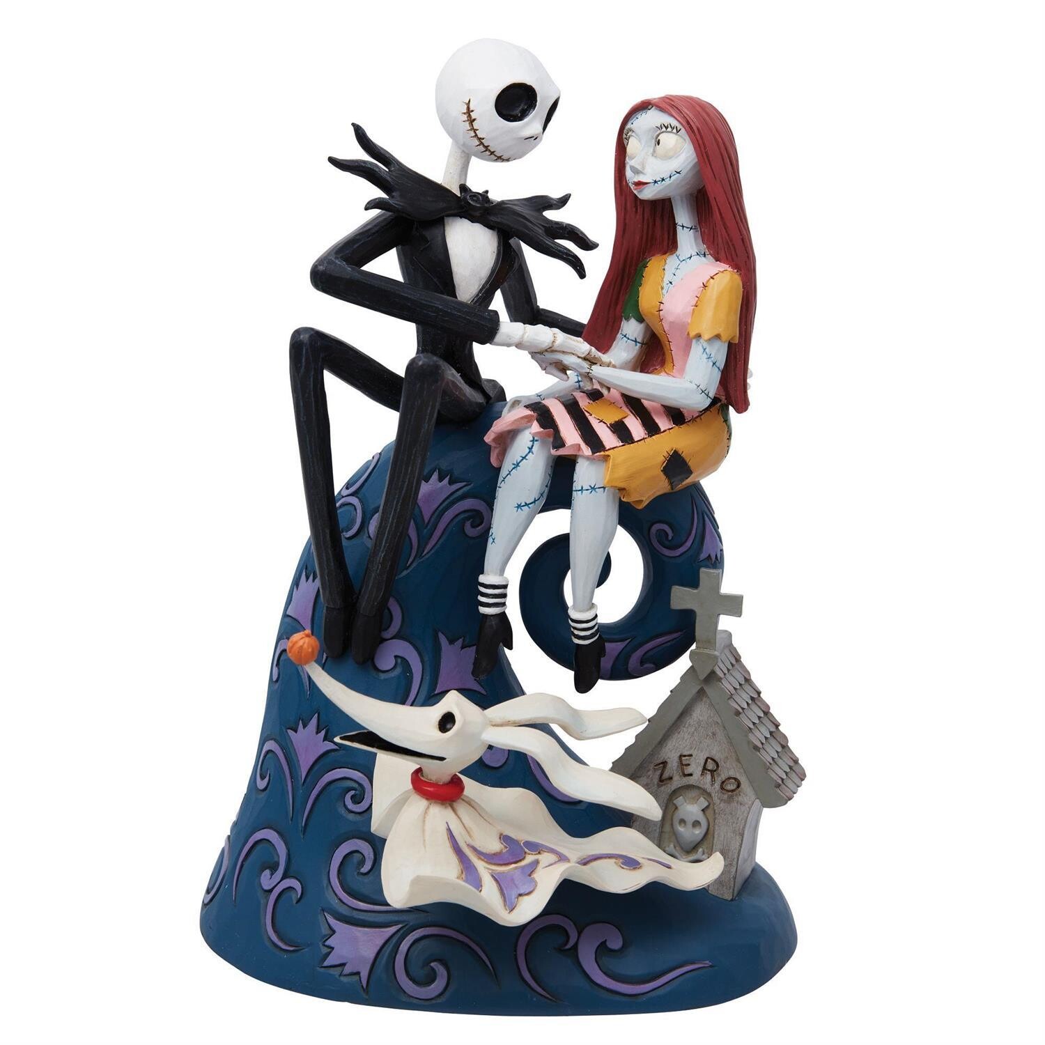Disney - Jim Shore - Jack, Sally &amp; Zero On Hill