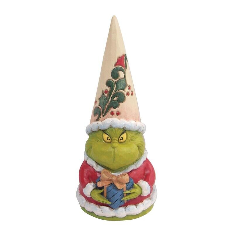 Jim Shore - Grinch Gnome Holding Present