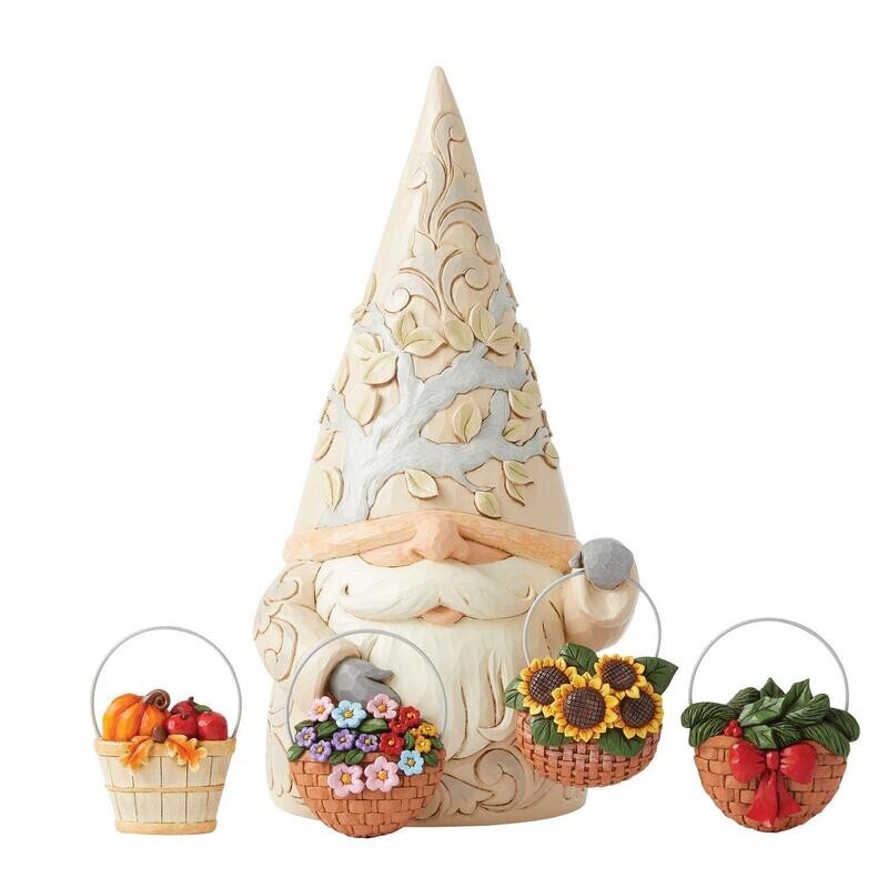 Jim Shore - Gnome Statue w/ 4 Baskets