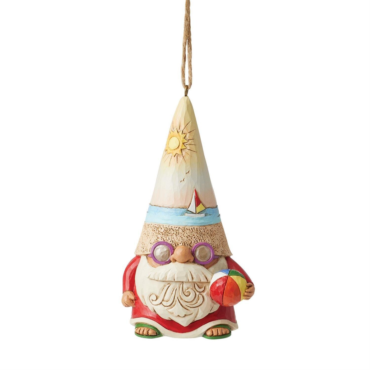 Jim Shore - Caostal Gnome Ball Ornament