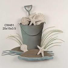 Beach Bucket of Shells Wall Art