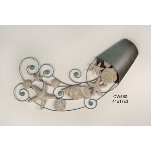 Coastal Seashell Collection Wave Wall Art