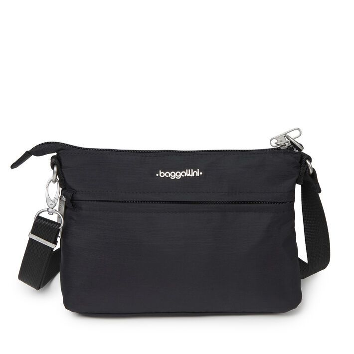 Baggallini-Anti-theft Memento Crossbody Bag- Black