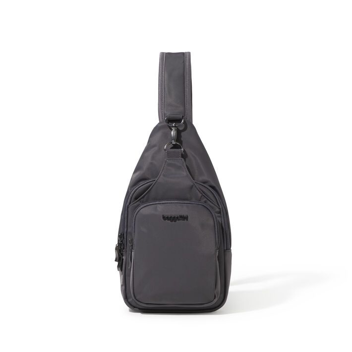 Baggallini- Central Park Sling - Smoke Twill