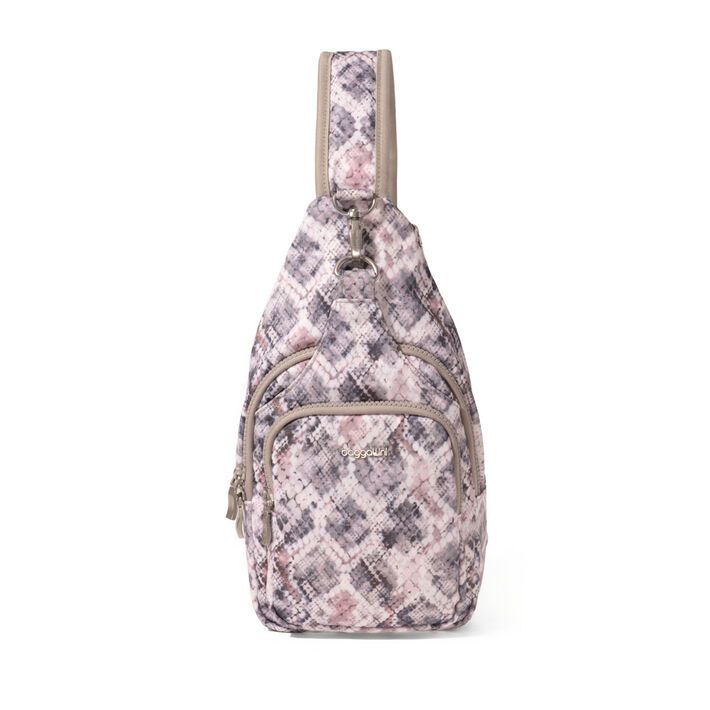 Baggallini- Central Park Sling - Boa Print