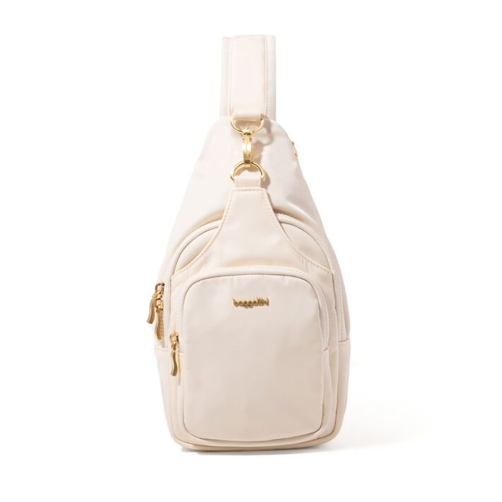 Baggallini- Central Park Sling - Coconut Twill