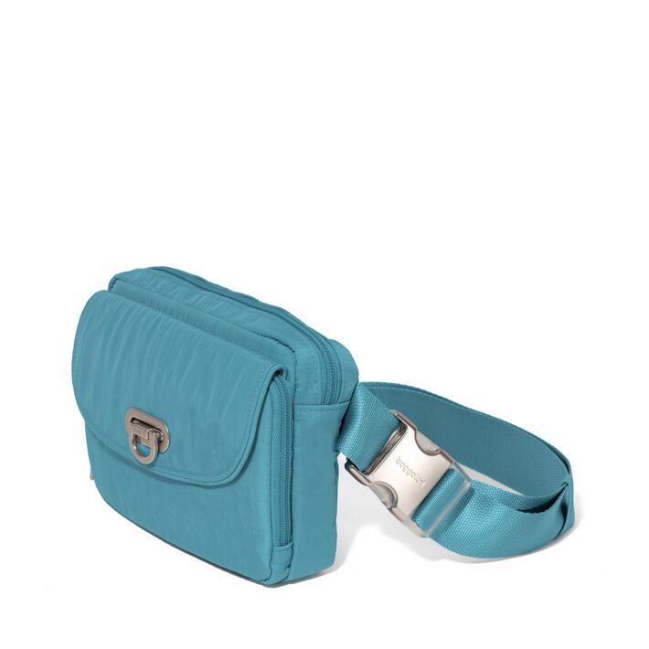 Baggallini- Coastal Flip Lock Sling - Seablue