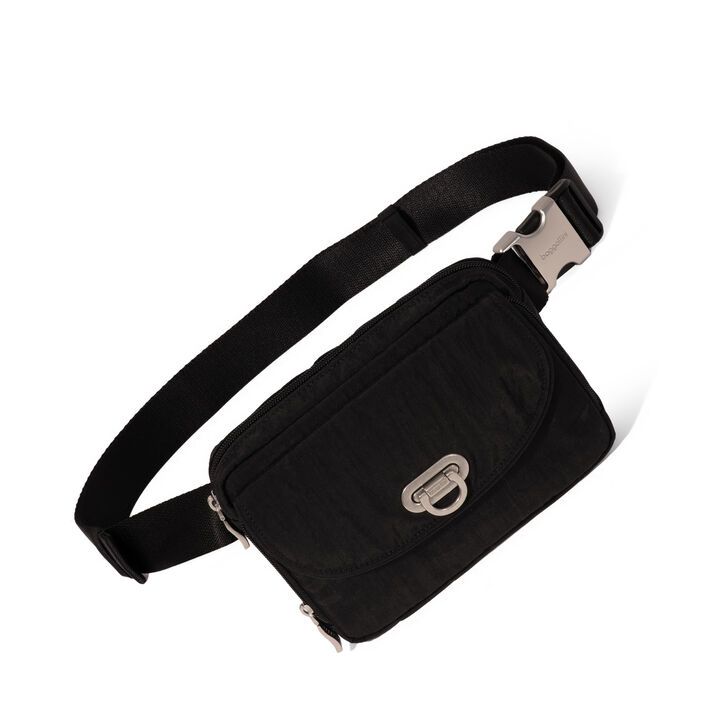 Baggallini- Coastal Flip Lock Sling - Black