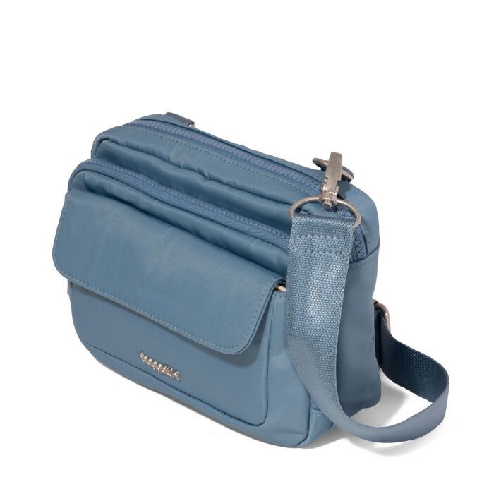Baggallini-Modern Double Zip Crossbody-Cornflower
