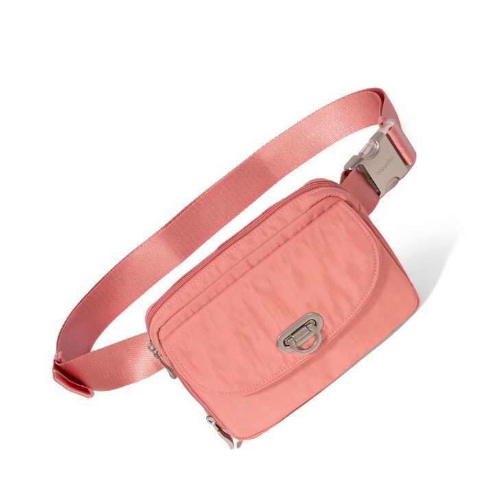 Baggallini- Coastal Flip Lock Sling - Terracotta