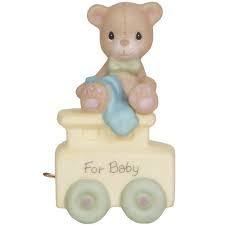 Precious Moments - Baby Bear Birthday Train- May Your Birthday Be Warm