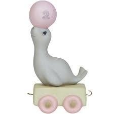 Precious Moments - Age 2 Birthday Train- God Bless You On Your Birthday