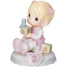 Precious Moments - Age 2 Growing In Grace-Blonde Girl